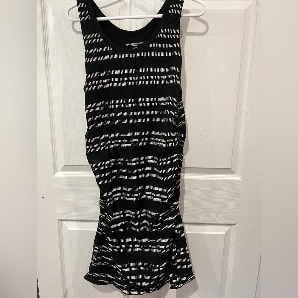 Liz Lange Maternity cotton dress with rushing - XL